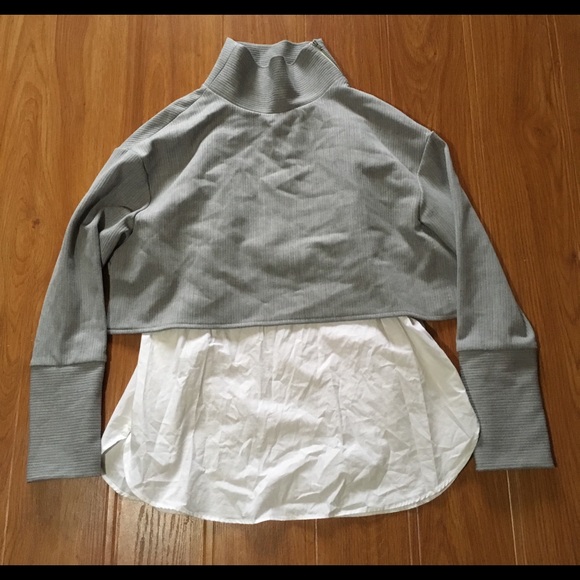 Zara traufaluc contrast full grey and white sz S - Picture 7 of 7